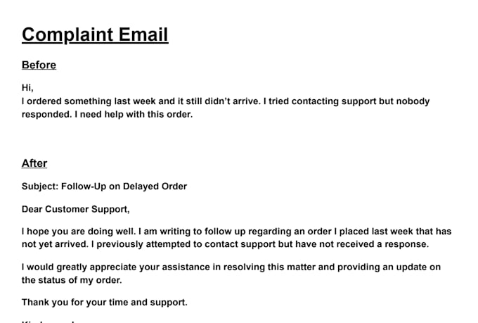 write or rewrite professional emails and messages